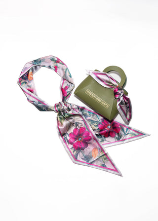 Winton and Waits floral accessory scarf at Savvie's Blue Shell Boutique