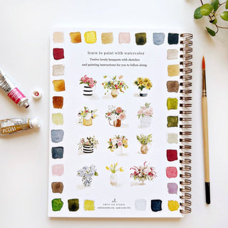 Emily Lex Bouquets Watercolor Workbook for Beginners