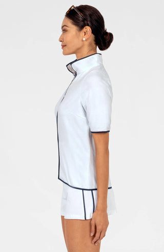Gretchen Scott LLC - Trim It Up Cardi Sweatshirt