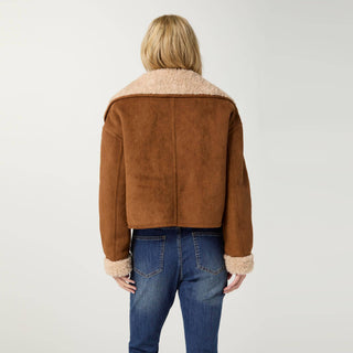 Coco + Carmen Harbor Reversible Faux Lamb Jacket