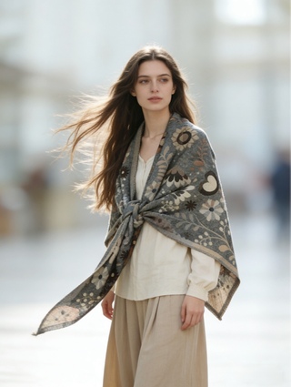 Floral Triangle Wrap