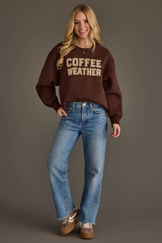 Panache Dark Brown Coffee Weather Sweatshirt