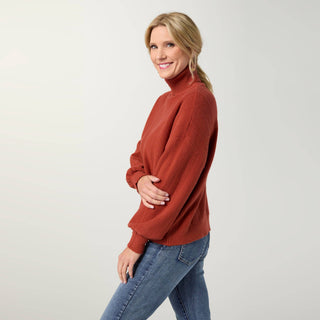 Coco + Carmen Heavenly-Luxe Textured Turtleneck Sweater