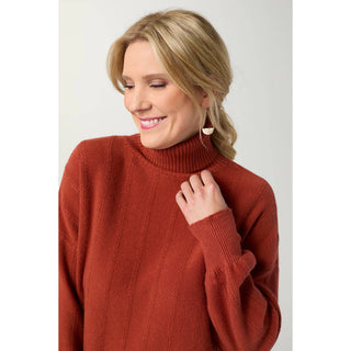 Coco + Carmen Heavenly-Luxe Textured Turtleneck Sweater