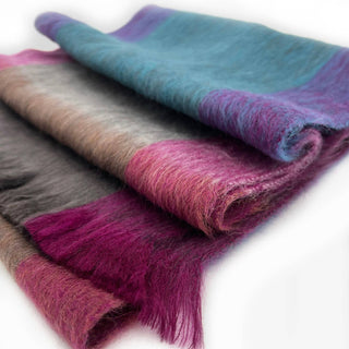 Shupaca Alpaca-Blend Plaid Scarf – Kaleidoscope