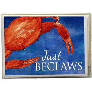 B McVan Designs - Steamed Crab - Just Beclaws Boxed Note Cards