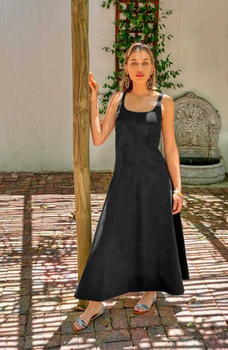 Gretchen Scott Fonteyn Dress Long – Timeless Elegance in Stretch Cotton Sateen