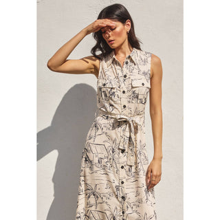 Dress Forum - Sail Away With Me Sleeveless Shirt Dress