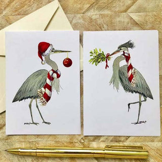 Default Title B McVan Designs - Christmas Herons Assortment Boxed Note Cards