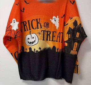 LOOWIE Trick or Treat Halloween Sweater – Orange