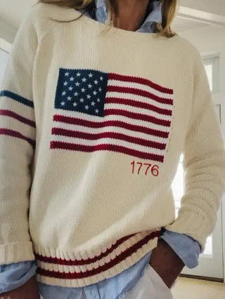 1776 American Flag Sweater – Patriotic Knit Sweater
