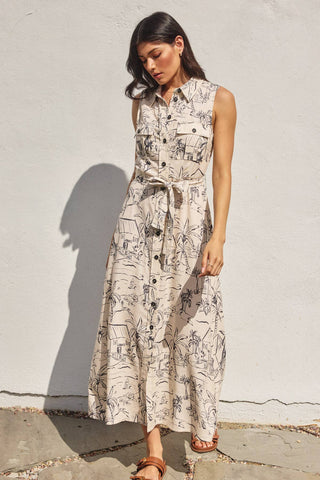 Dress Forum - Sail Away With Me Sleeveless Shirt Dress