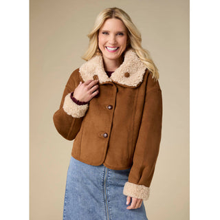 Coco + Carmen Harbor Reversible Faux Lamb Jacket