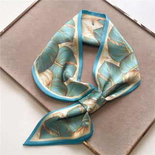 Winding River - Aqua Fronds Loop Scarf