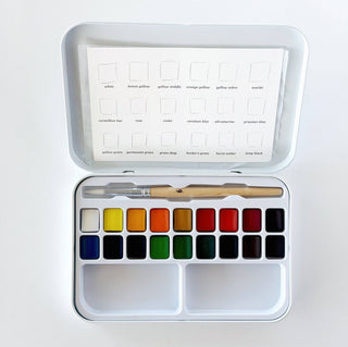 Emily Lex Studio Watercolor Paint Set | 18 Colors &amp; Brush
