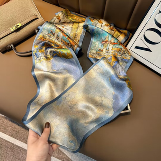 100% Silk Skinny Scarf