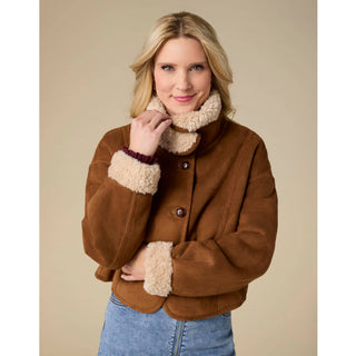 Coco + Carmen Harbor Reversible Faux Lamb Jacket