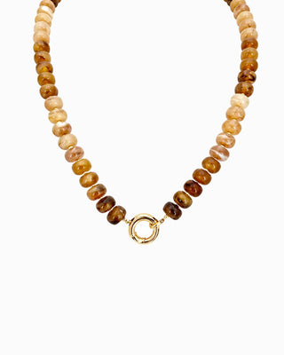 Sessori - Marble Bead Toggle Clasp Statement Necklace