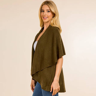 Designer House Open Front Waterfall Cardigan Cape