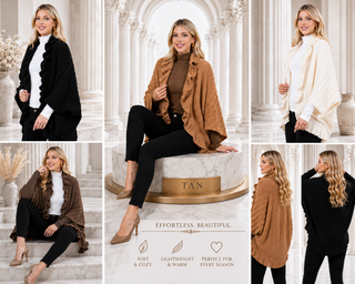 Designer House Ruffle Knit Open Front Wrap Vest