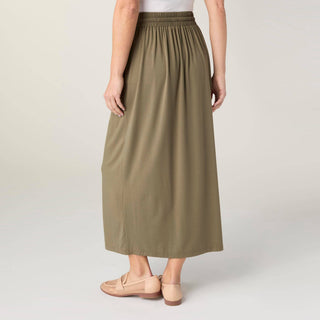 Coco + Carmen Soft Landing Tie Front Maxi Skirt