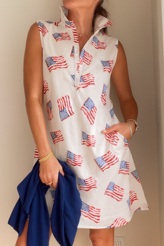 Pink Pineapple Sconset Dress – 100% Cotton Beach &amp; Resort Dress