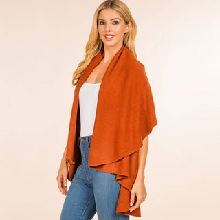 Designer House Open Front Waterfall Cardigan Cape