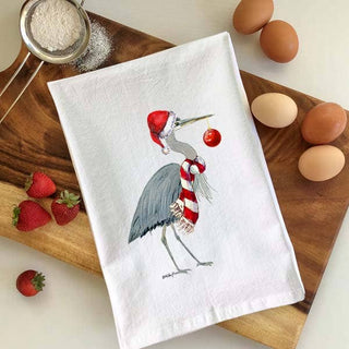 B McVan Designs - Christmas - Santa Heron Flour Sack Towel