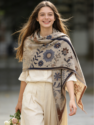 Floral Triangle Wrap