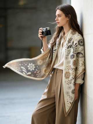 Floral Triangle Wrap