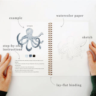 emily lex studio - Seaside watercolor workbook