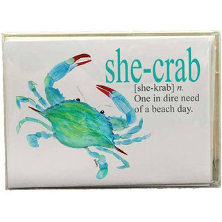 B McVan Designs - She-Crab Definition Boxed Note Cards
