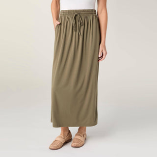Coco + Carmen Soft Landing Tie Front Maxi Skirt