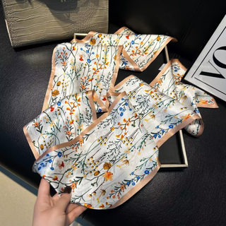 100% Silk Skinny Scarf