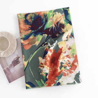 Autumn Garden Fall Print Scarf