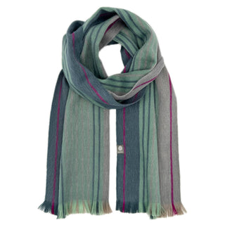 Shupaca Alpaca-Blend Striped Scarf – Wild Wasabi