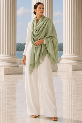 Designer House Fringe Shawl Stole