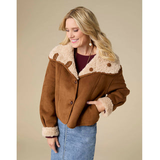 Coco + Carmen Harbor Reversible Faux Lamb Jacket