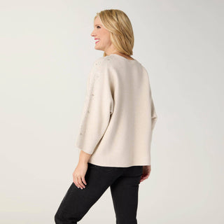 Coco + Carmen Heavenly-Luxe Rhinestone Dolman Sweater