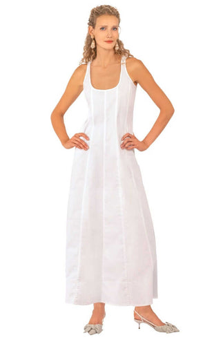 Gretchen Scott Fonteyn Dress Long – Timeless Elegance in Stretch Cotton Sateen