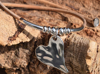 Cork Tree Designs - Wavy Heart Pendant Necklace