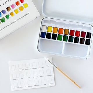 Emily Lex Studio Watercolor Paint Set | 18 Colors &amp; Brush