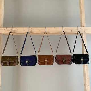 Suede-Like Microfiber Leather Shoulder/Crossbody Bag