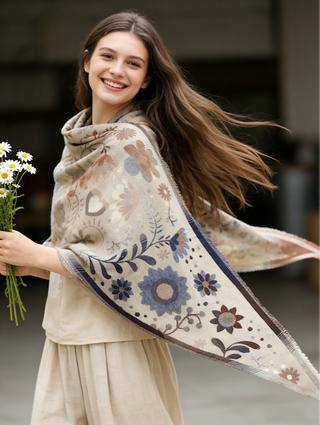 Floral Triangle Wrap