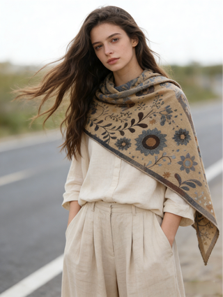 Floral Triangle Wrap
