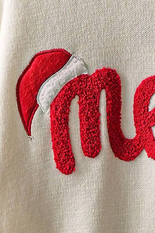 Urban Daizy - Merry Embroidered Crewneck Sweater