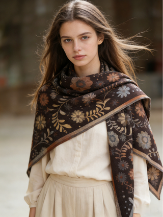 Floral Triangle Wrap