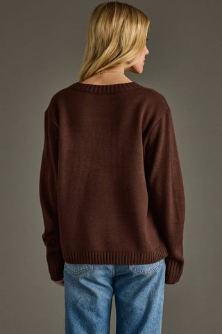Panache Apparel Co. - Dk. Brown Coffee Weather Sweater