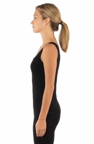 Gretchen Scott Women's Scoop Neck Tank Top | Soft Stretch Layering Essential