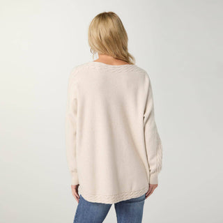 Coco + Carmen Heavenly-Luxe Cable Knit Dolman Sweater